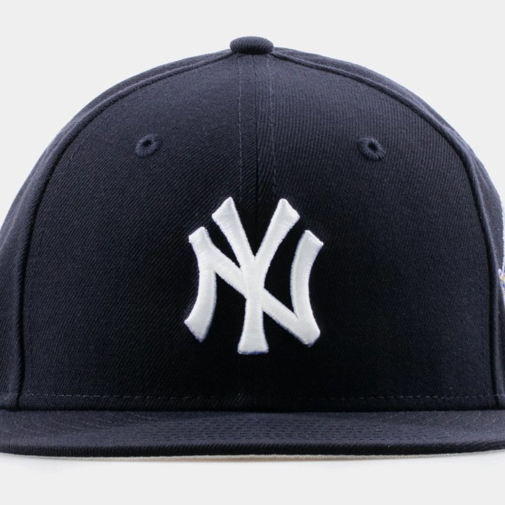 New Era New York Yankees 96 WS Side Patch 59FIFTY Fitted Hat Navy - Picture 5 of 5